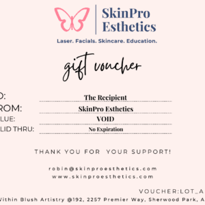 Gift voucher of skinpro esthetics